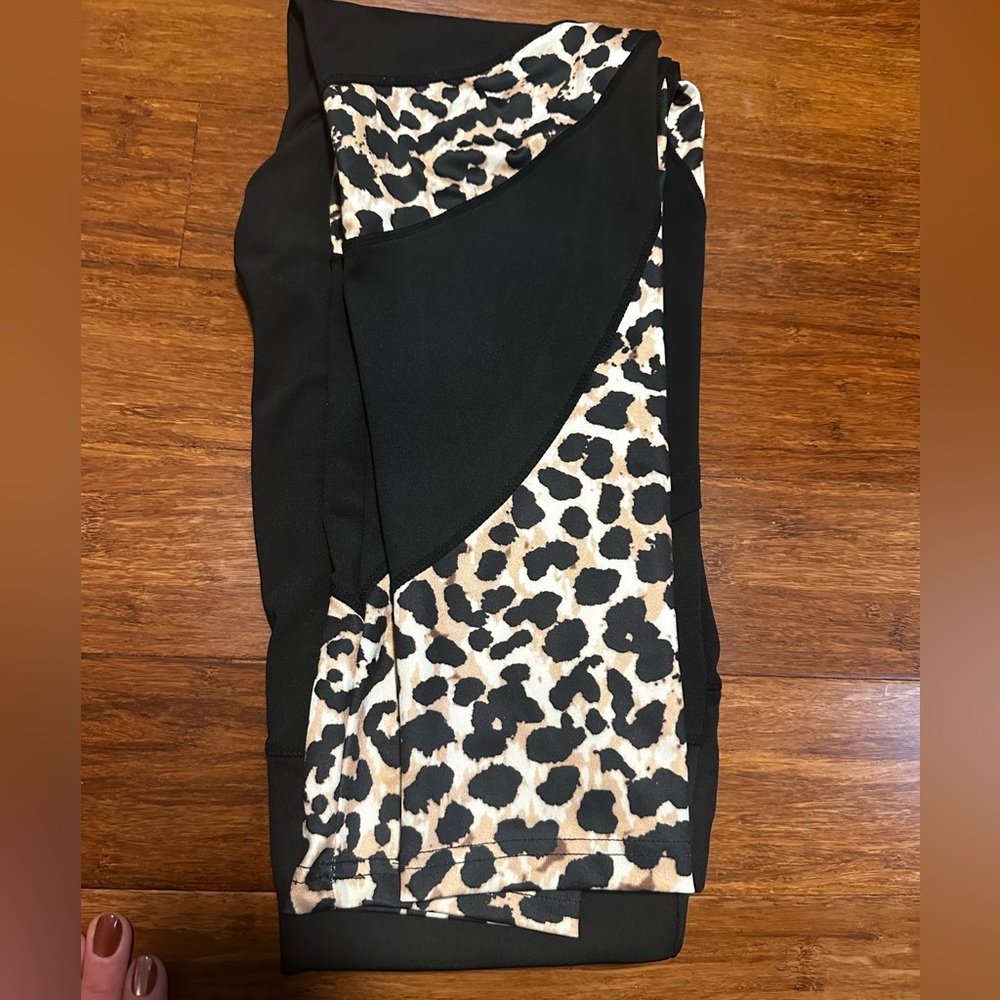 Chic Leopard and Black Leggings